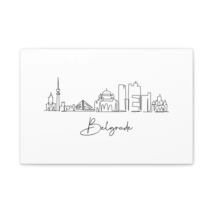 Belgrade Skyline Canvas Print
