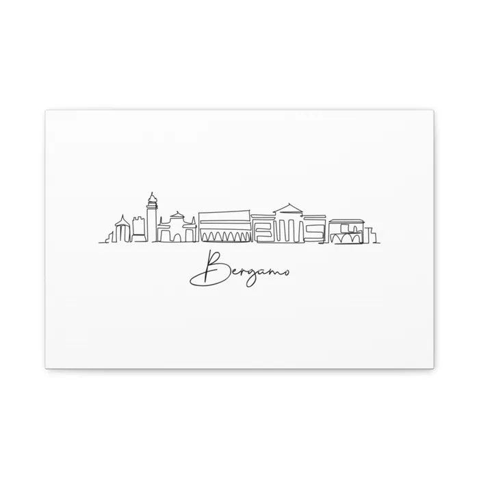 Bergamo Skyline Canvas Print