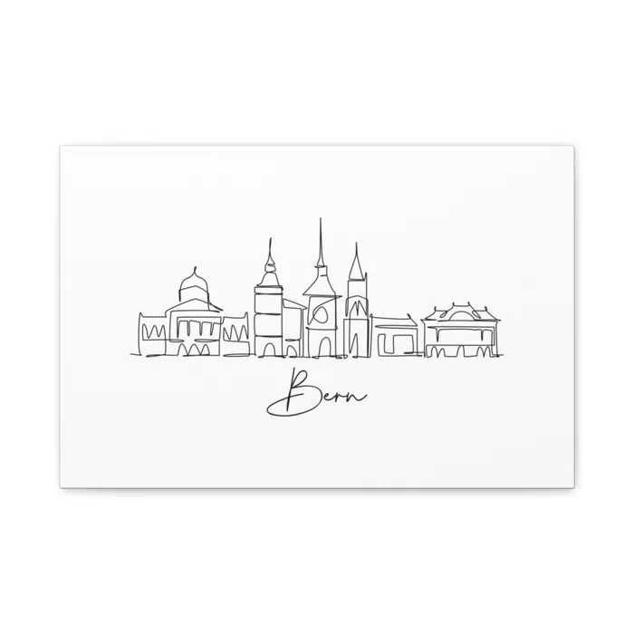 Bern Skyline Canvas Print