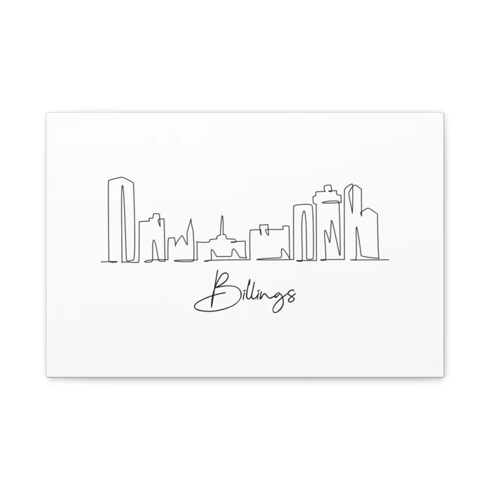 Billings Skyline Canvas Print