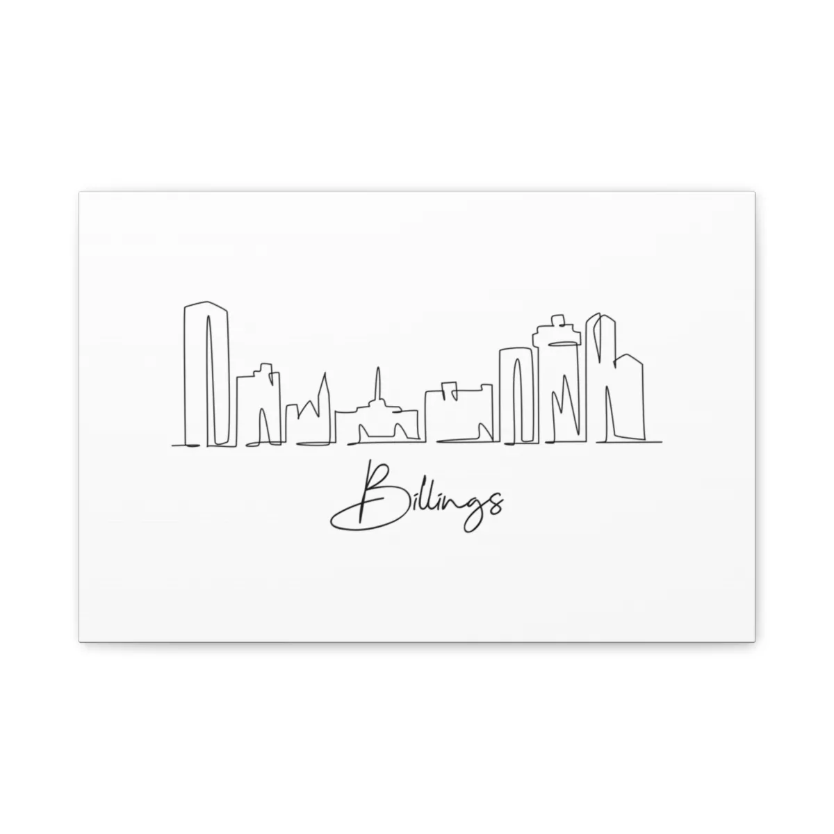 Billings Skyline Canvas Print
