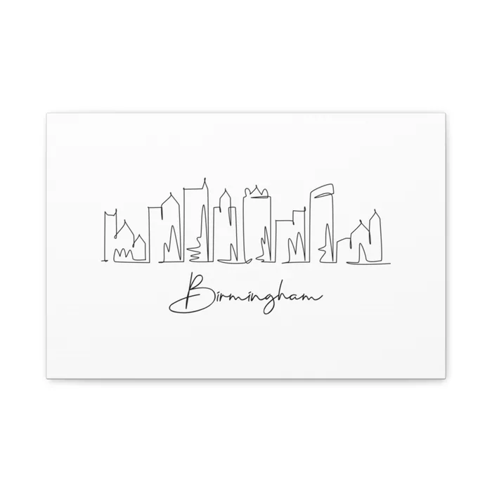 Birmingham Skyline Canvas Print