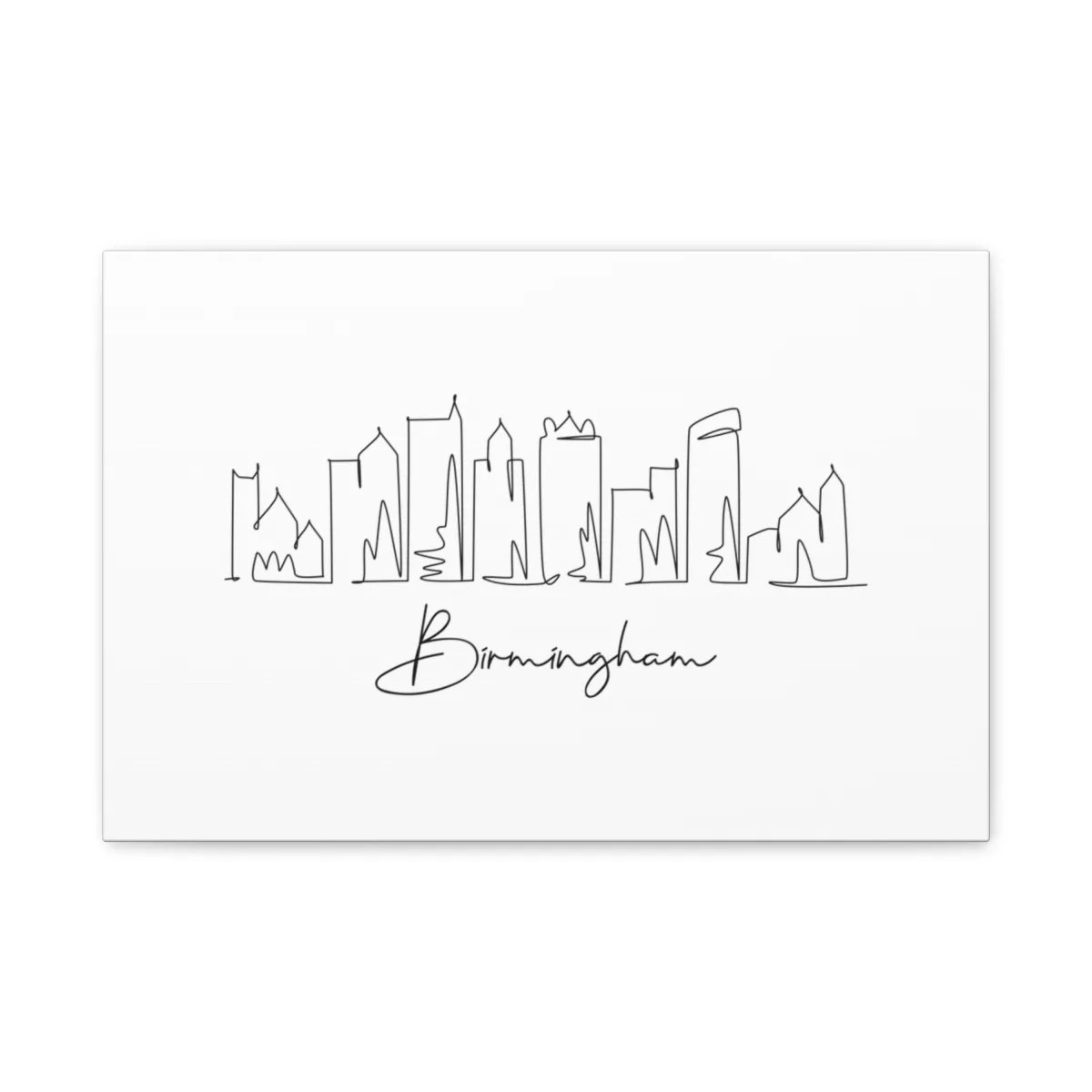Birmingham Skyline Canvas Print