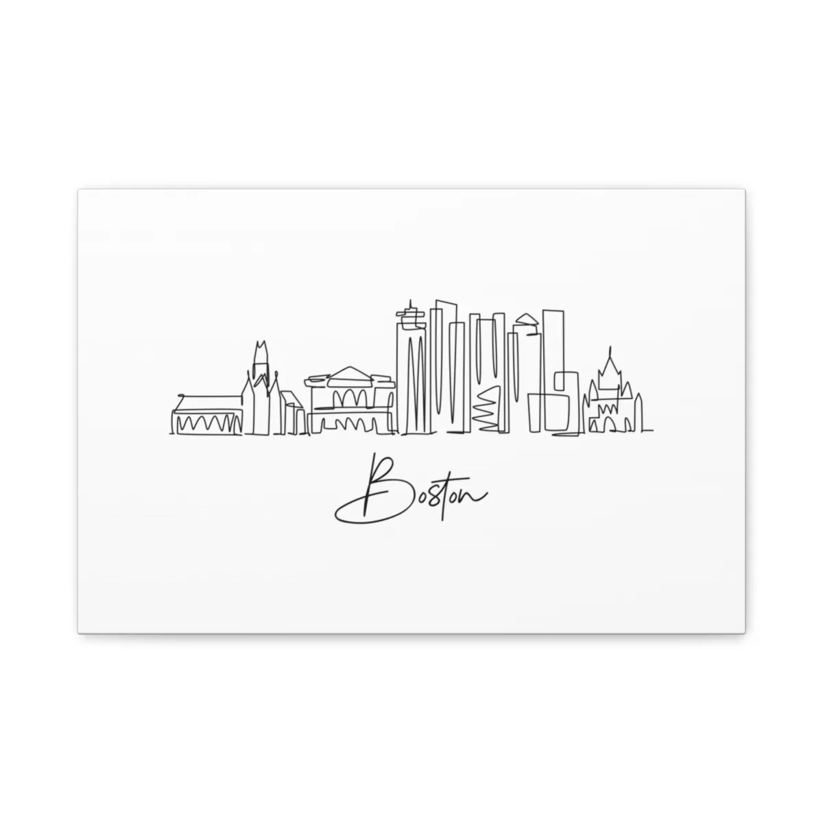 Boston Skyline Canvas Print