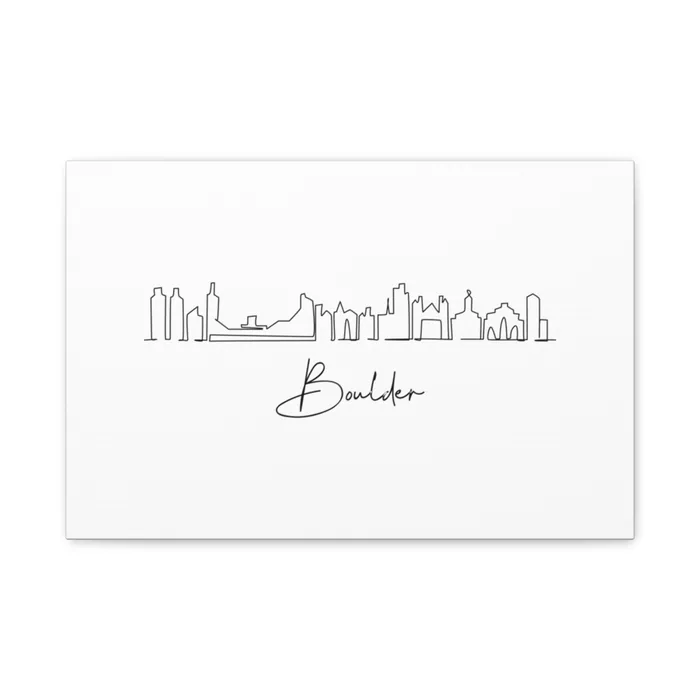 Boulder Skyline Canvas Print