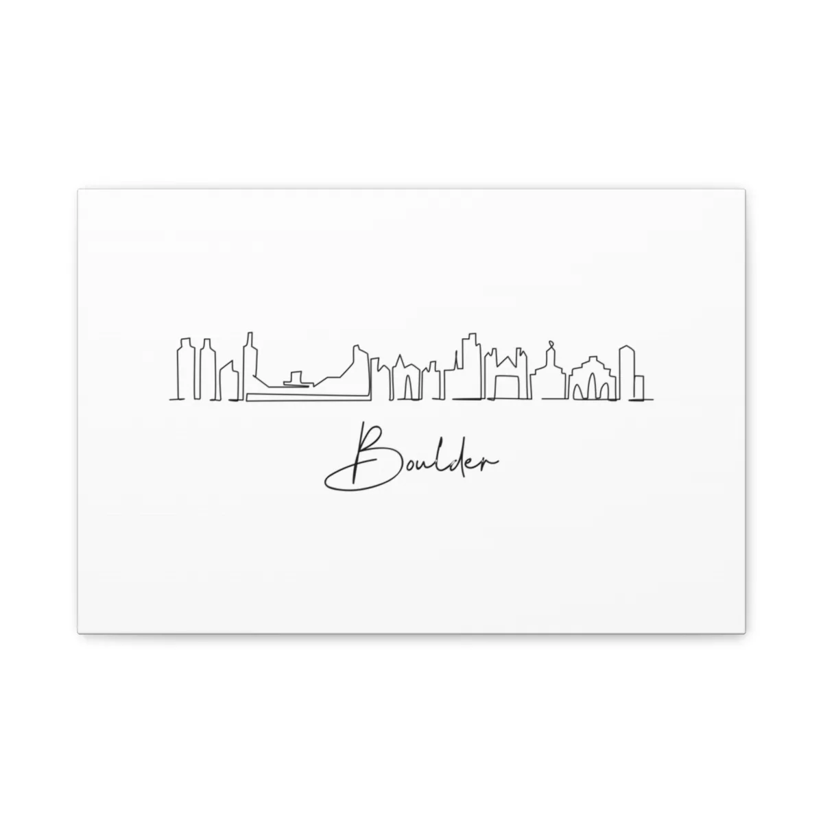 Boulder Skyline Canvas Print