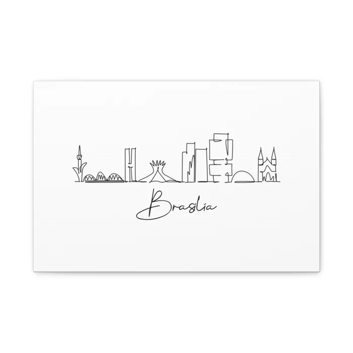 Brasilia Skyline Canvas Print