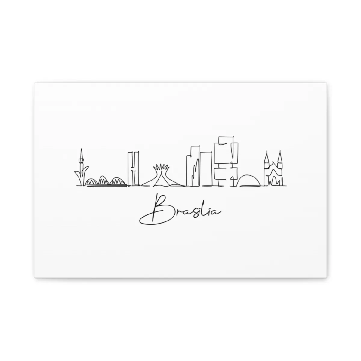 Brasilia Skyline Canvas Print