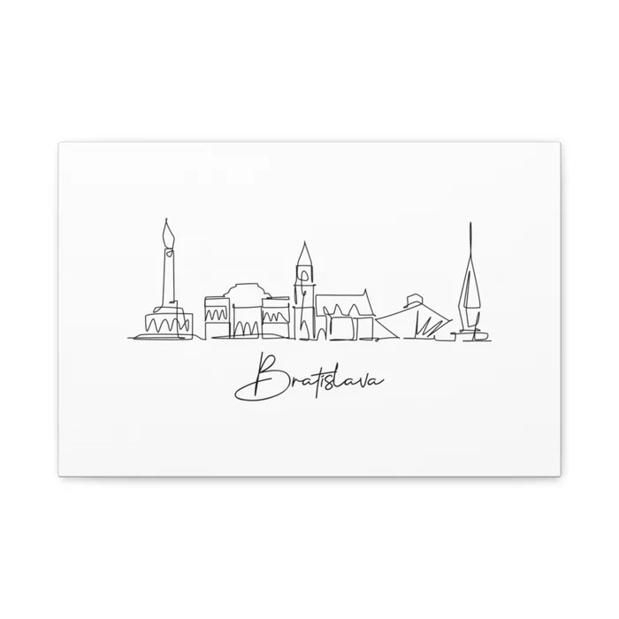 Bratislava Skyline Canvas Print