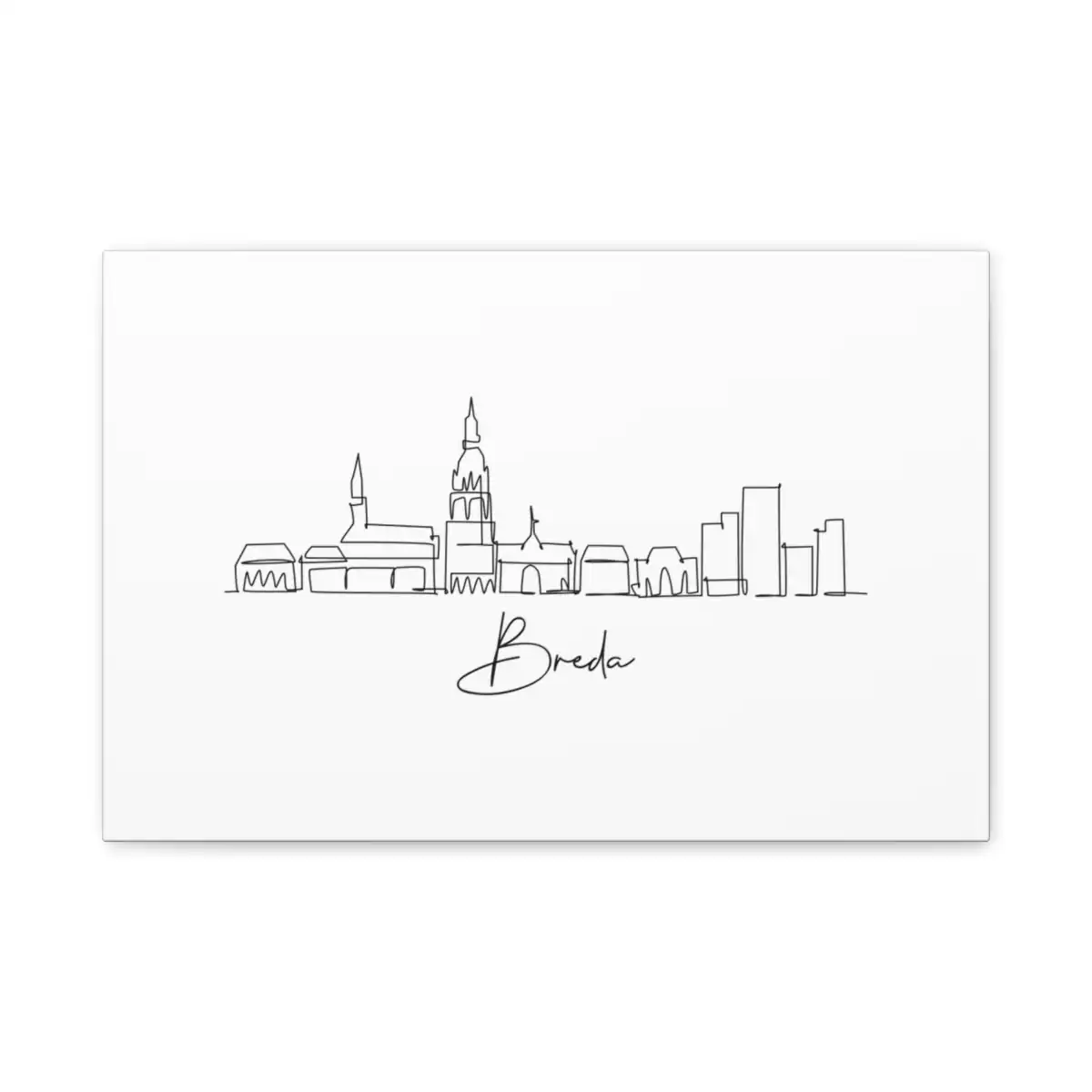 Breda Skyline Canvas Print