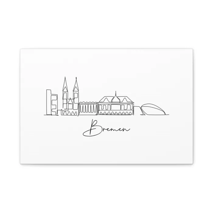 Bremen Skyline Canvas Print