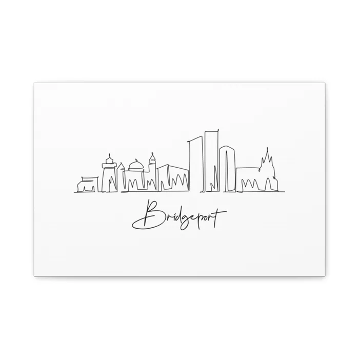 Bridgeport Skyline Canvas Print