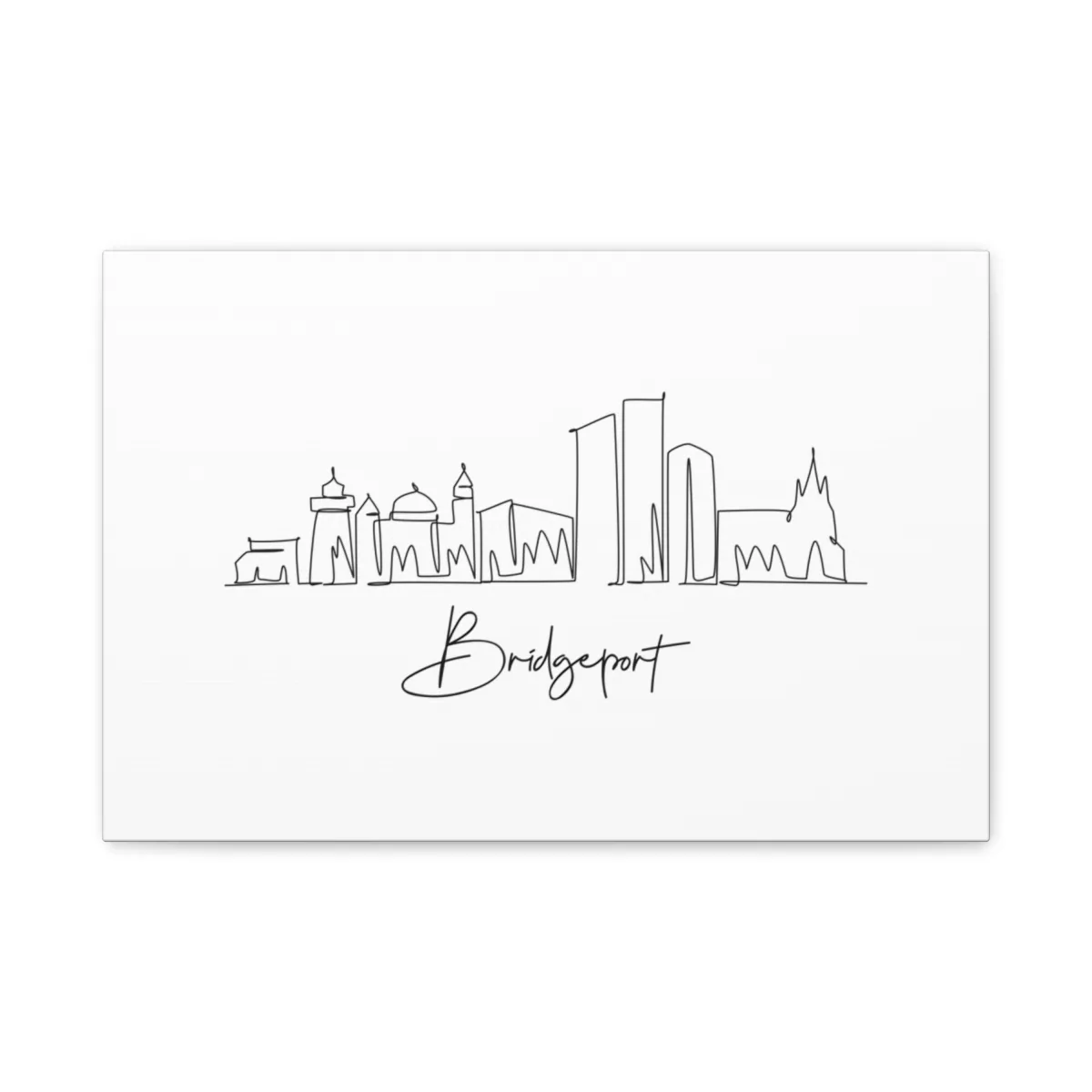 Bridgeport Skyline Canvas Print