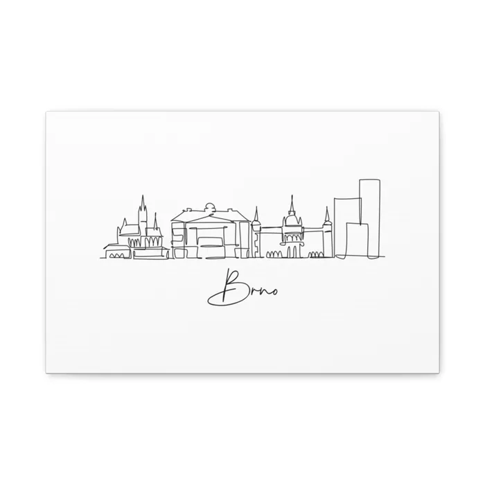 Brno Skyline Canvas Print