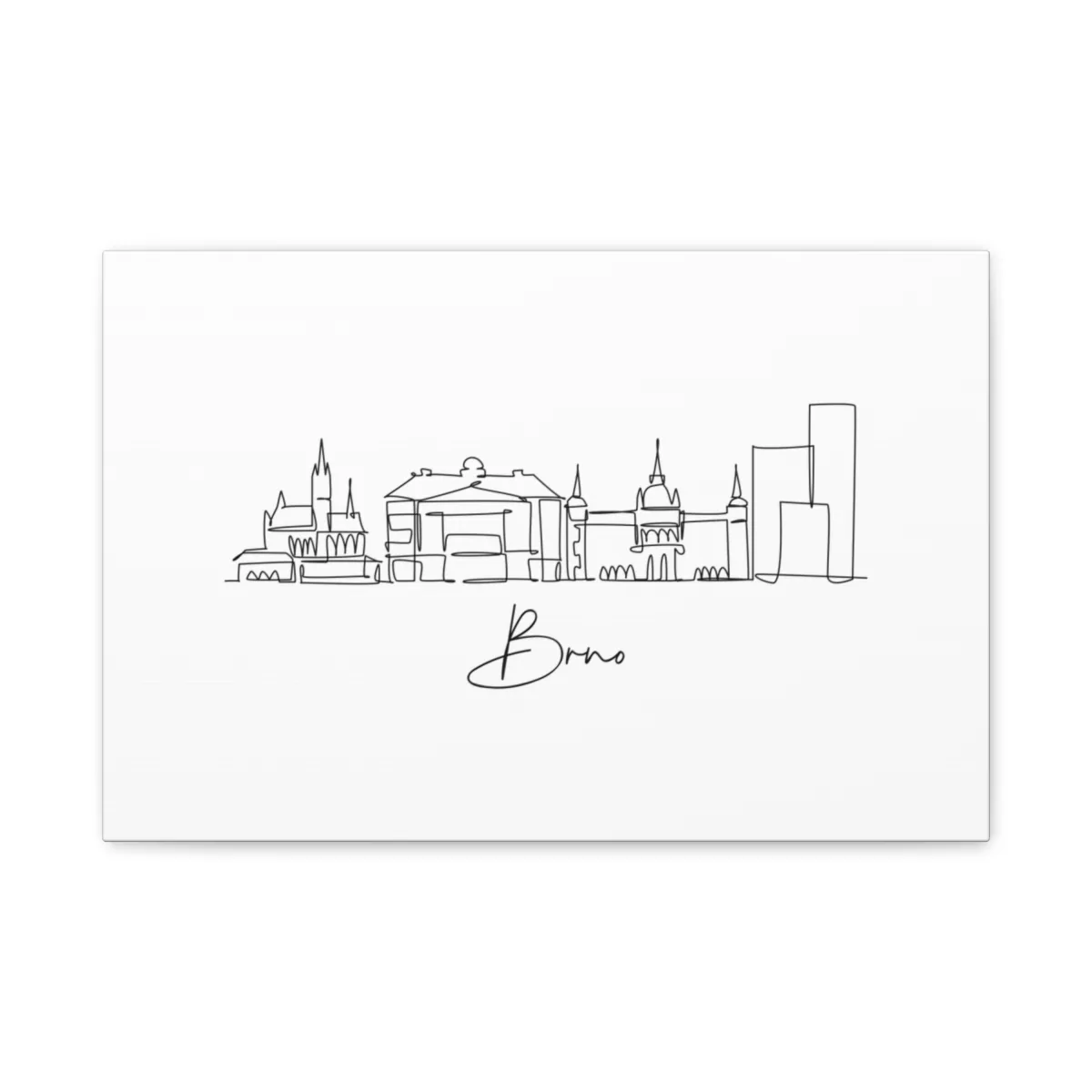 Brno Skyline Canvas Print