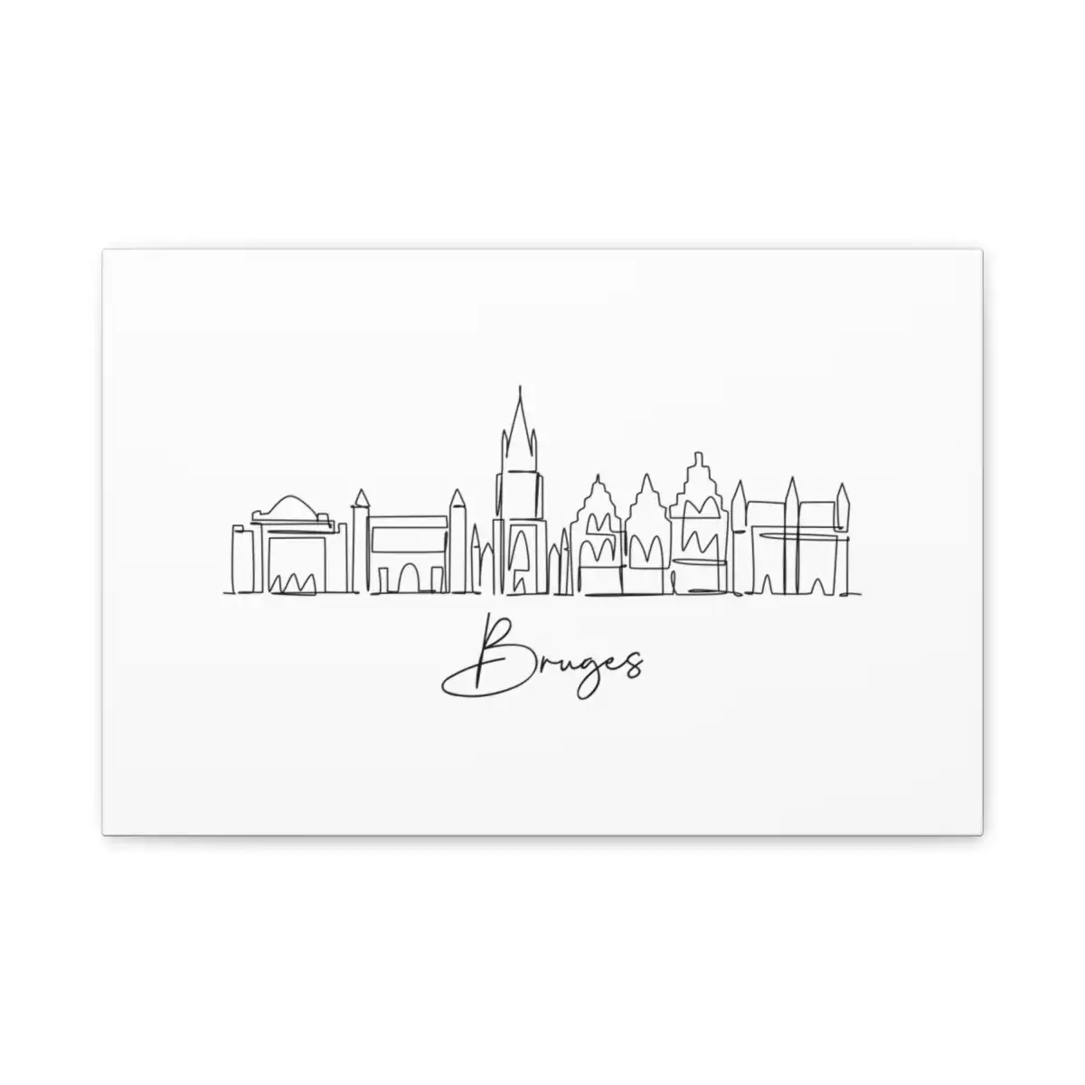 Bruges Skyline Canvas Print