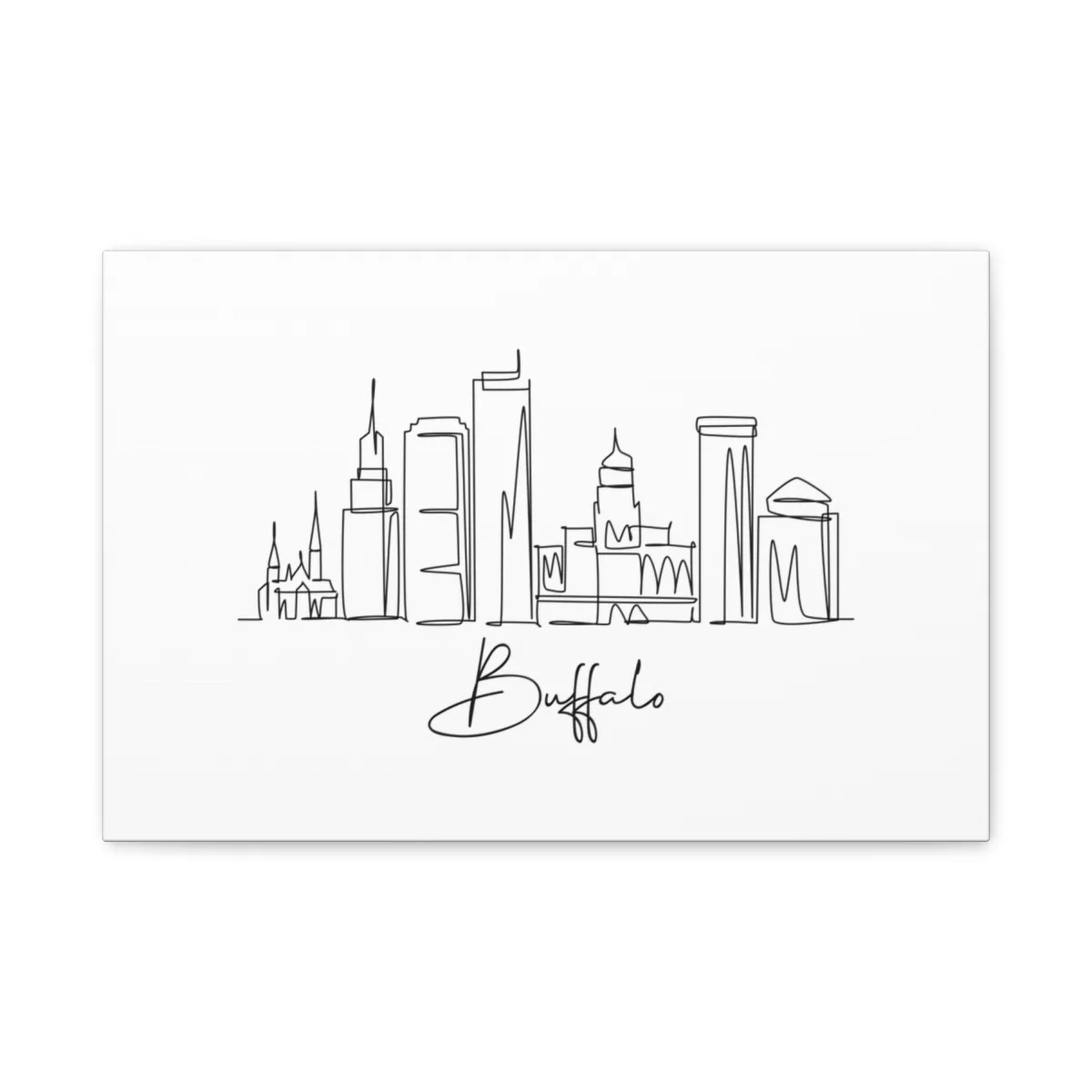 Buffalo Skyline Canvas Print
