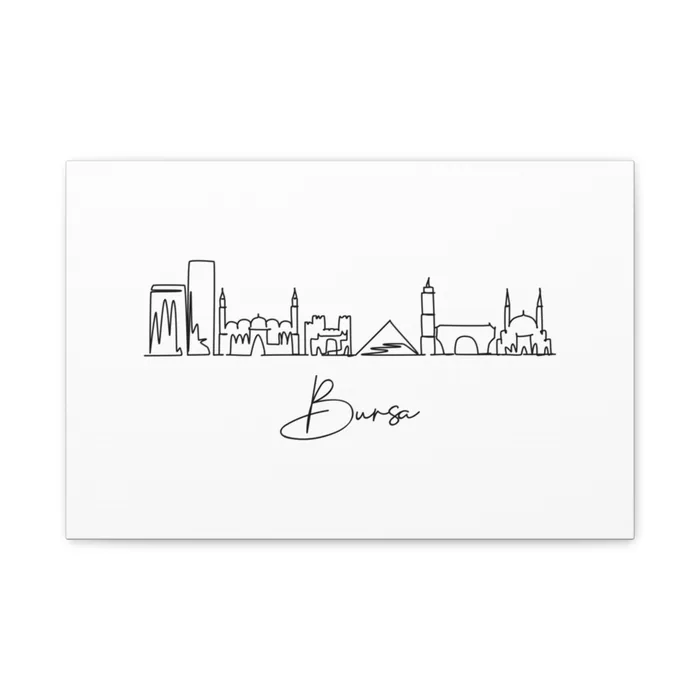 Bursa Skyline Canvas Print