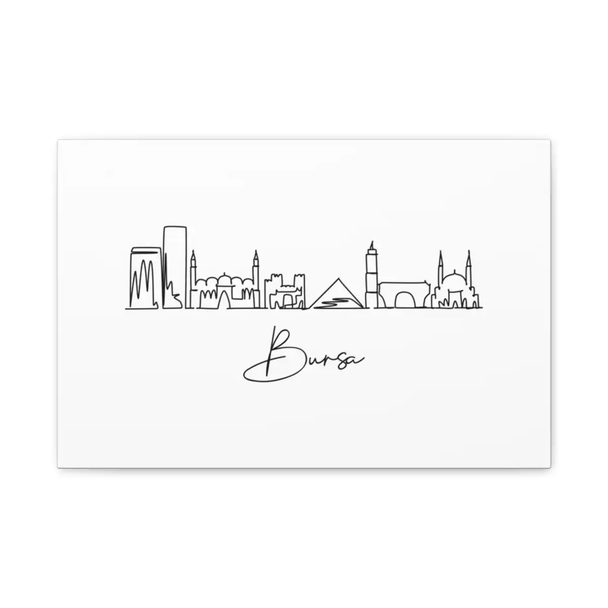 Bursa Skyline Canvas Print