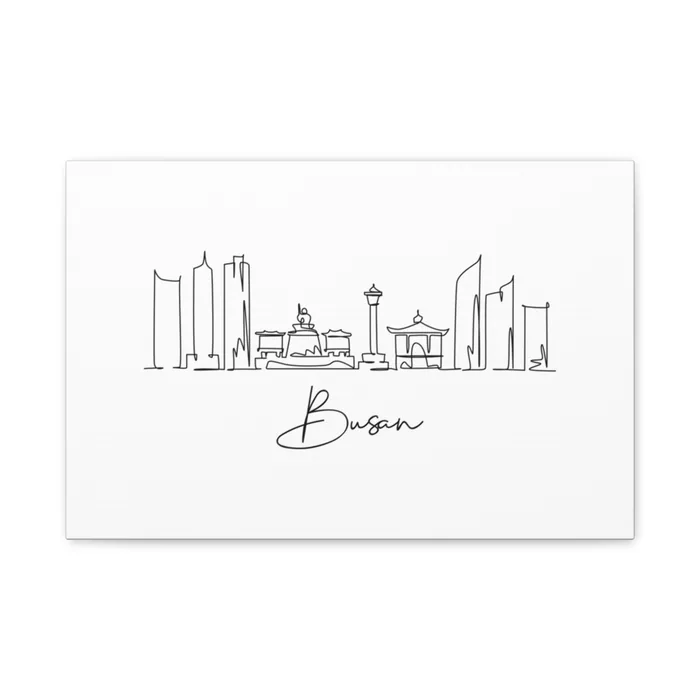Busan Skyline Canvas Print