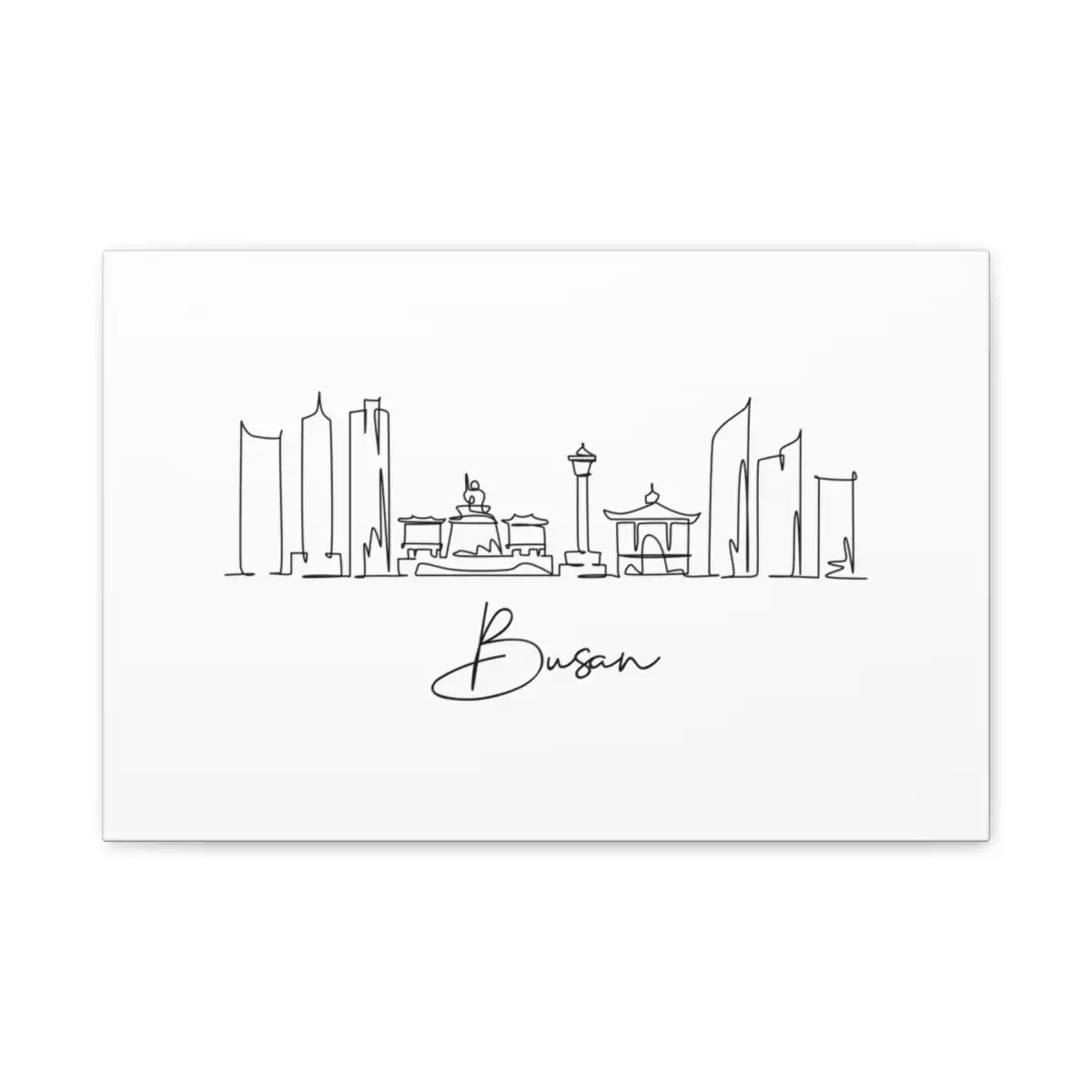 Busan Skyline Canvas Print