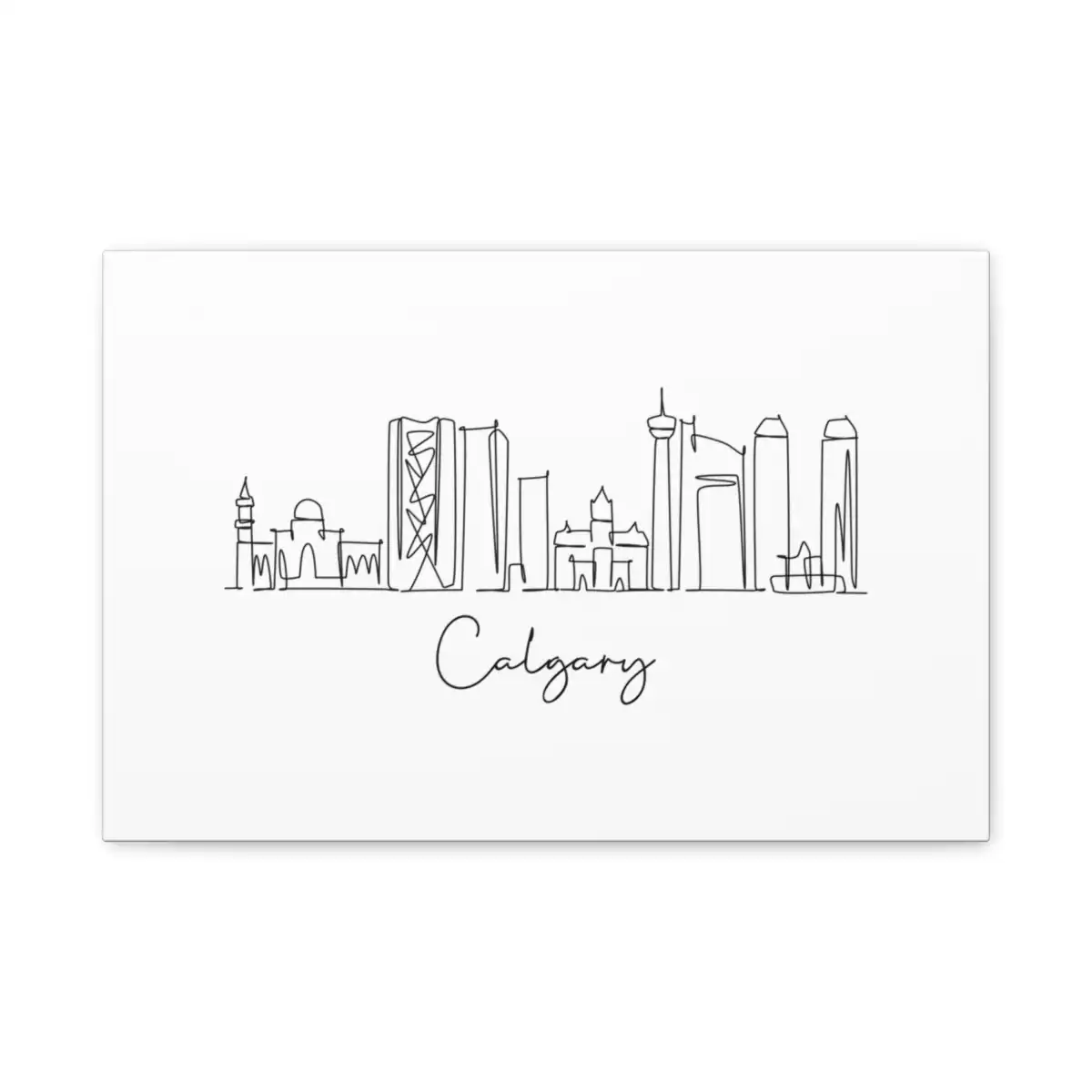 Calgary Skyline Canvas Print