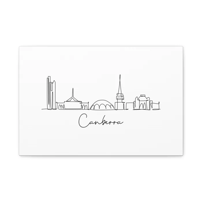 Canberra Skyline Canvas Print