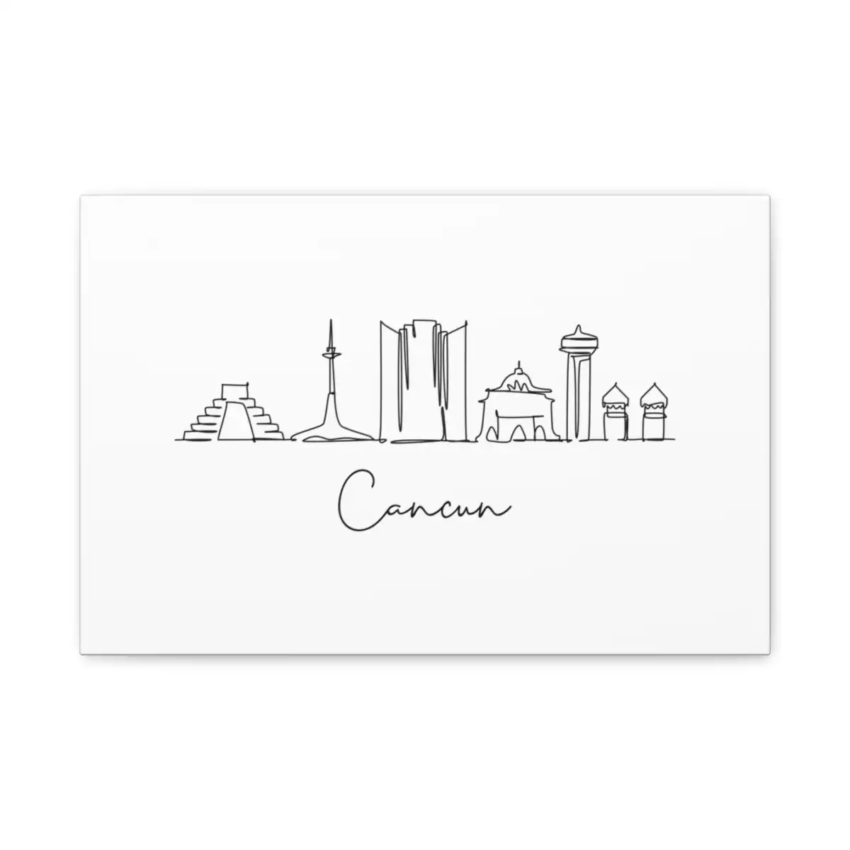 Cancun Skyline Canvas Print