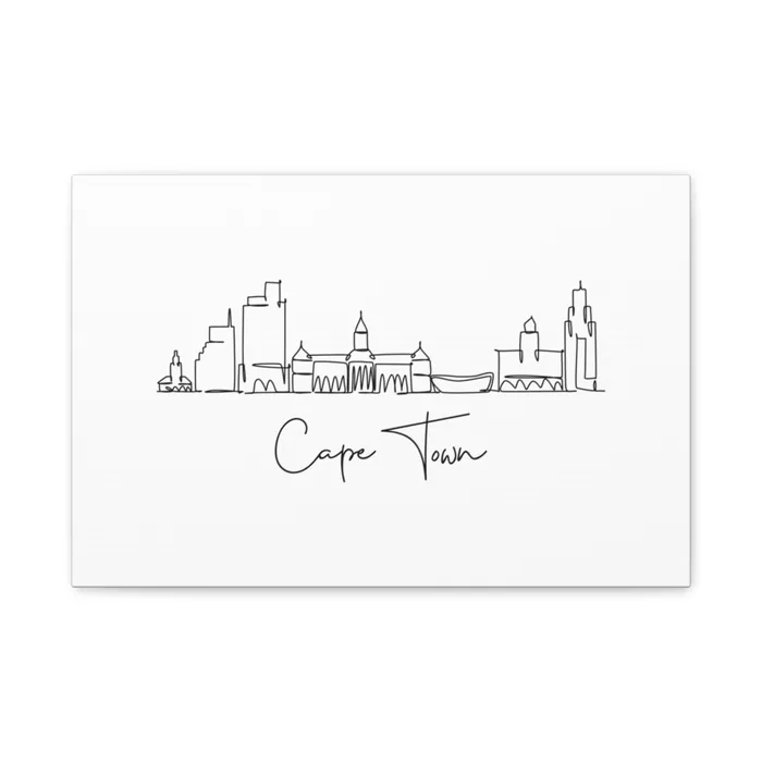 Cape Town Skyline Canvas Print