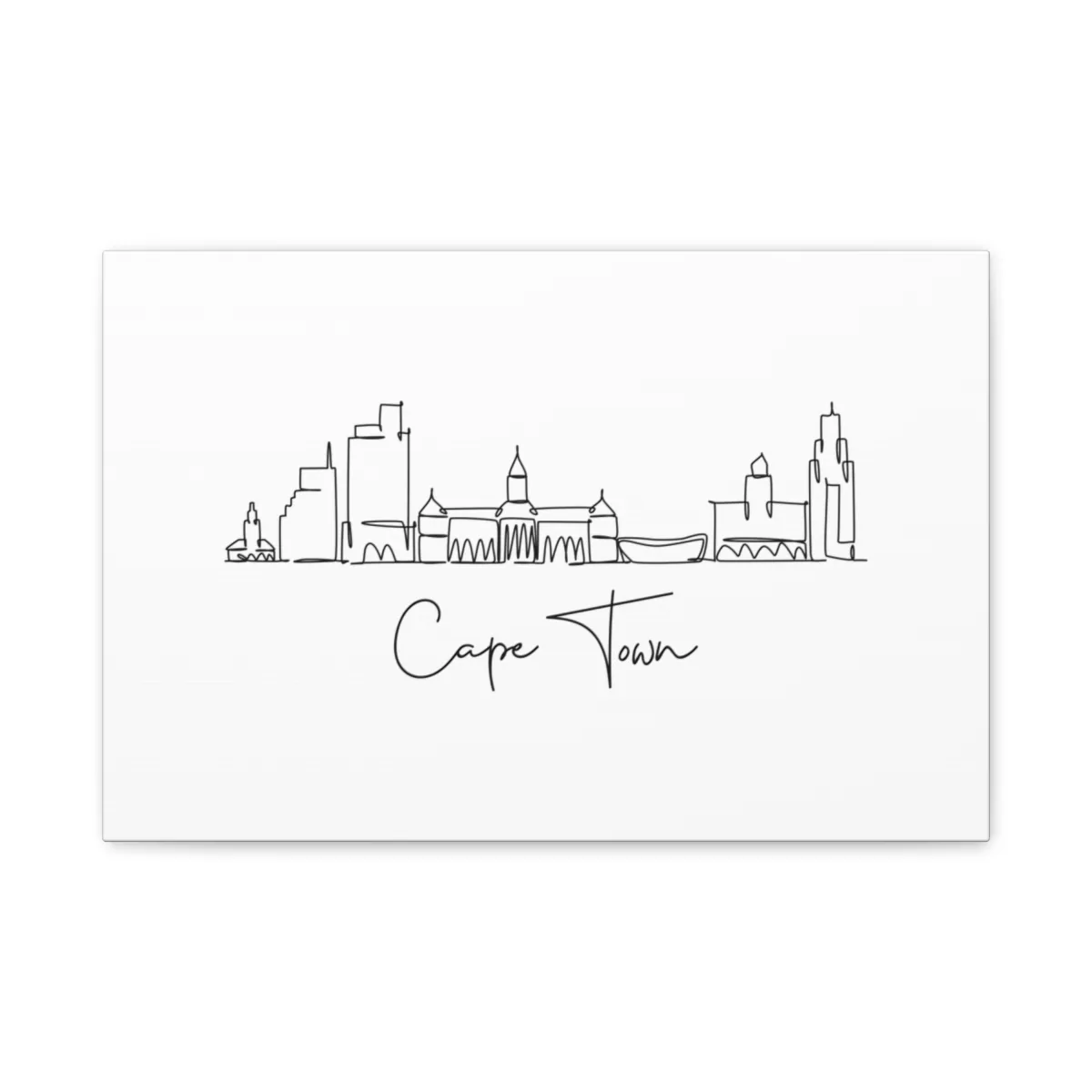 Cape Town Skyline Canvas Print