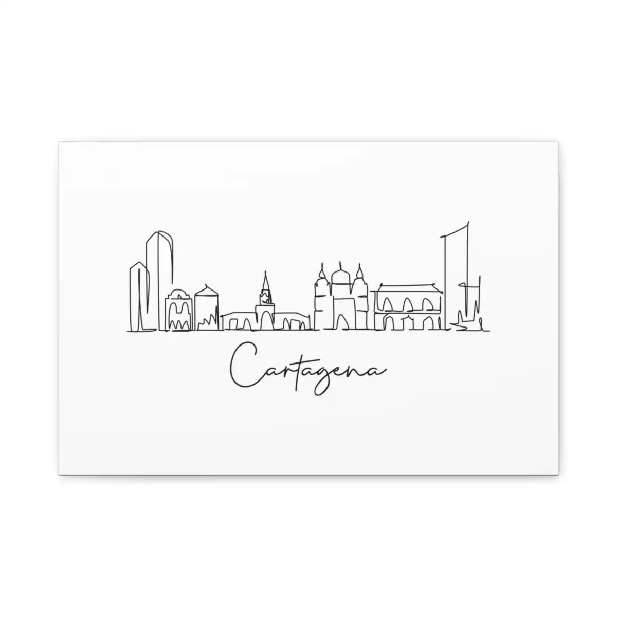 Cartagena Skyline Canvas Print