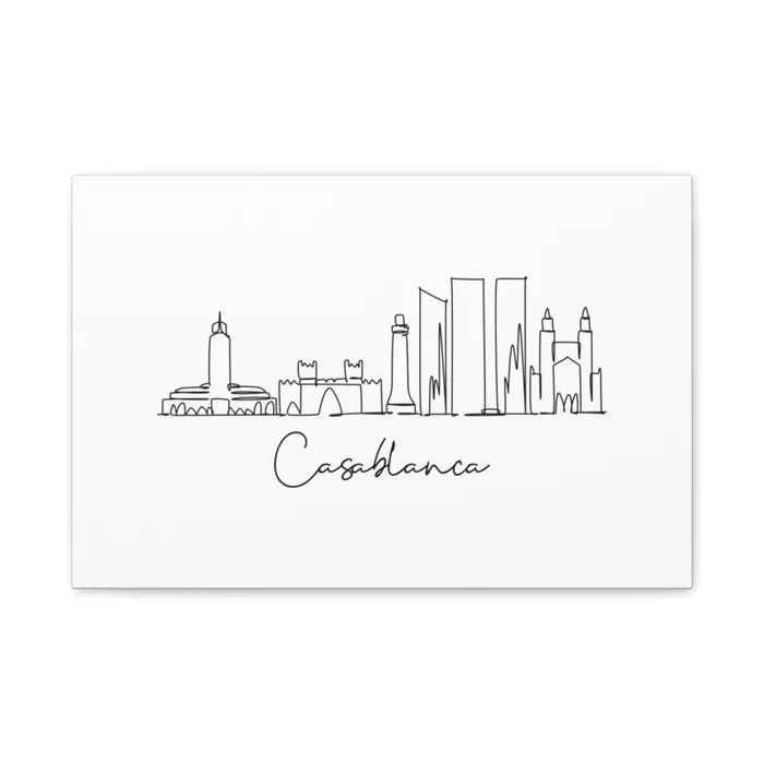 Casablanca Skyline Canvas Print