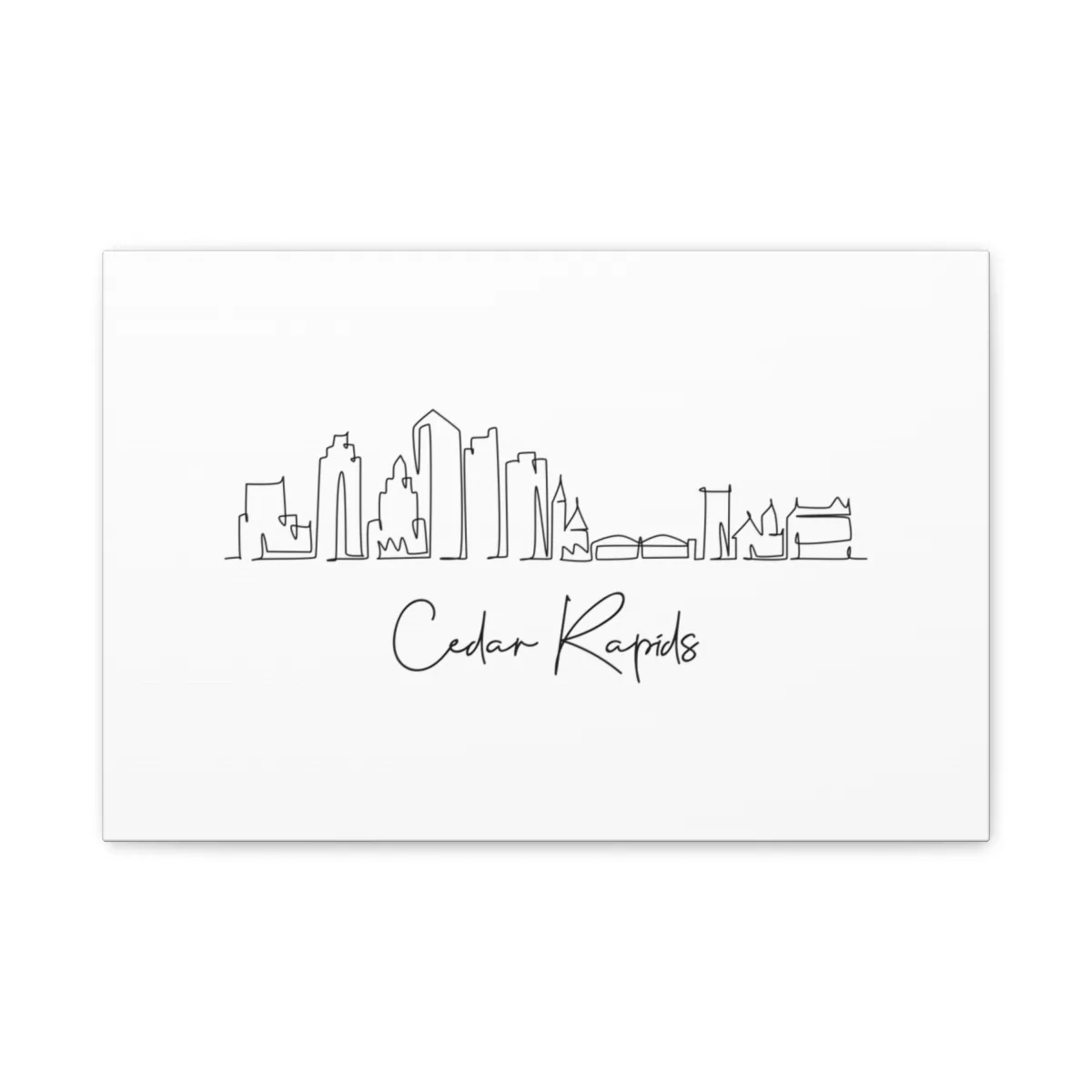 Cedar Rapids Skyline Canvas Print