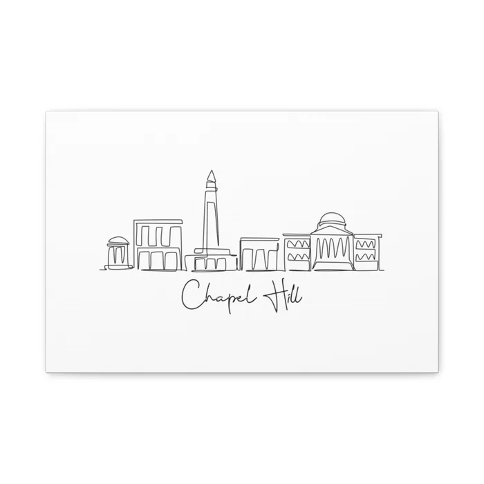 Chapel Hill Skyline Canvas Print