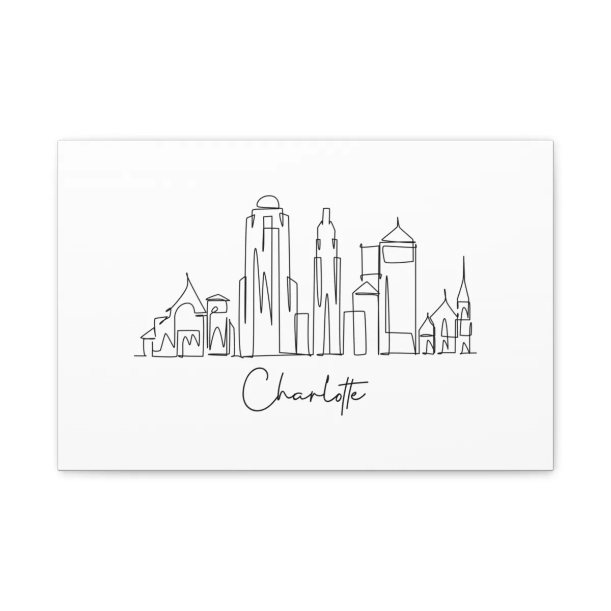 Charlotte Skyline Canvas Print