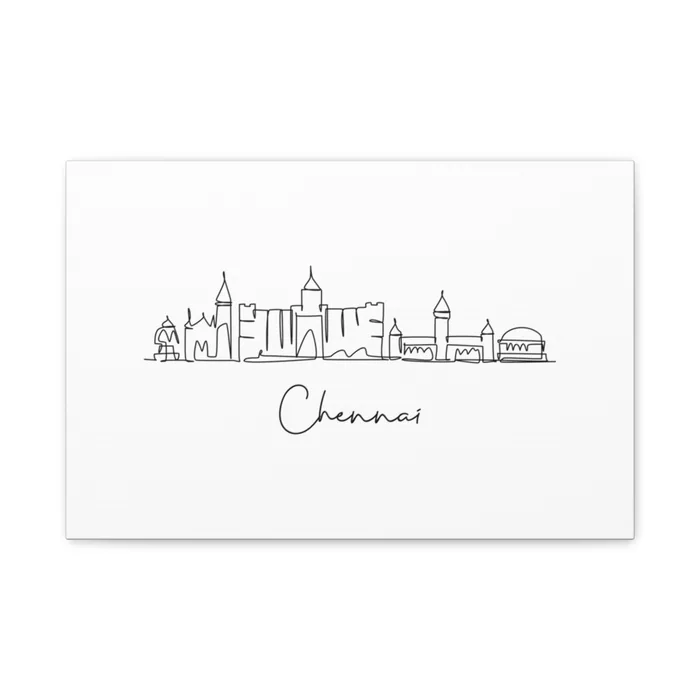 Chennai Skyline Canvas Print