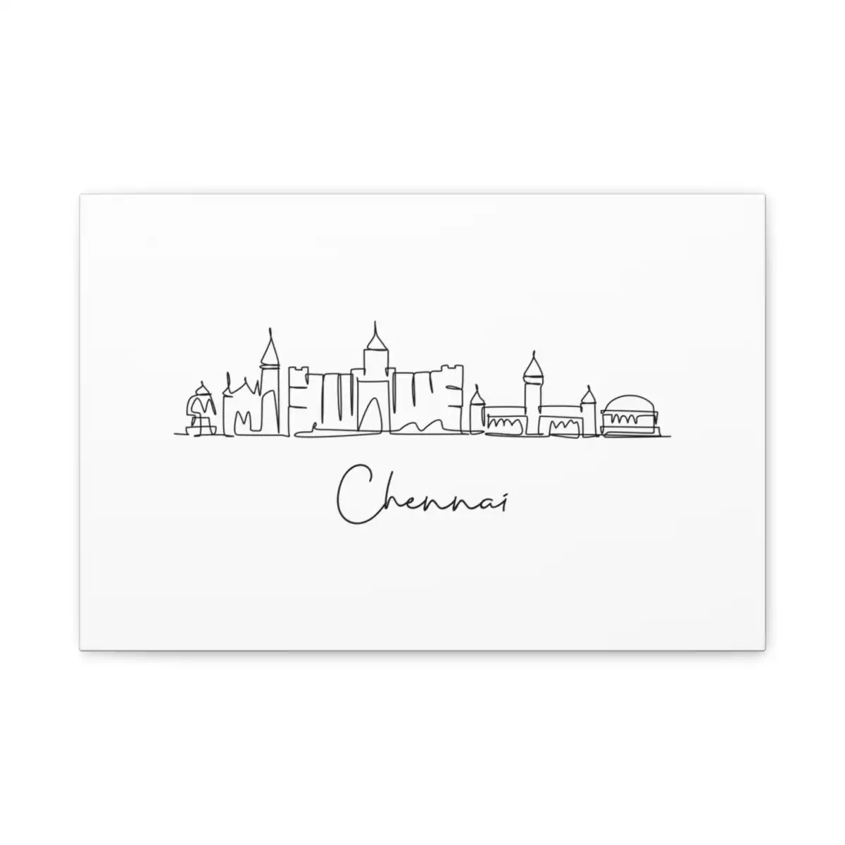 Chennai Skyline Canvas Print