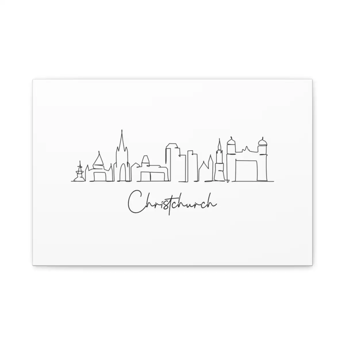 Christchurch Skyline Canvas Print