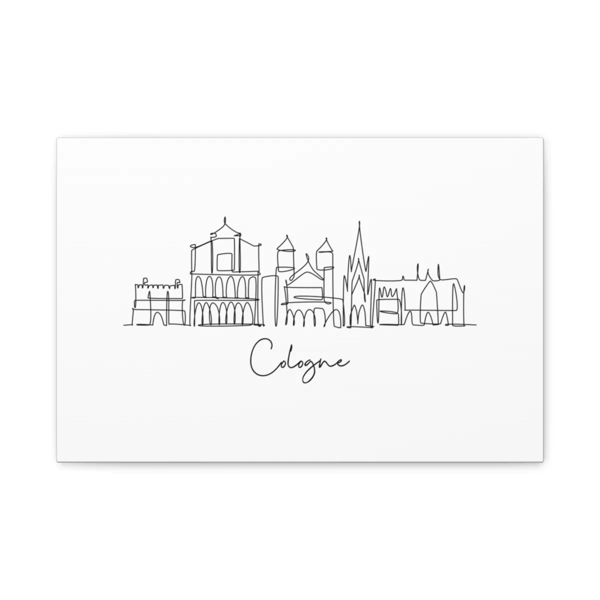 Cologne Skyline Canvas Print
