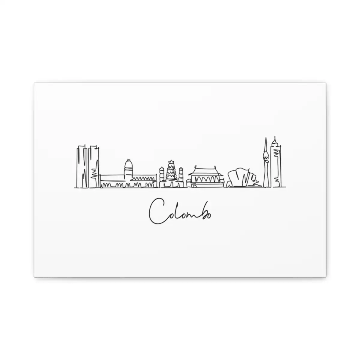 Colombo Skyline Canvas Print