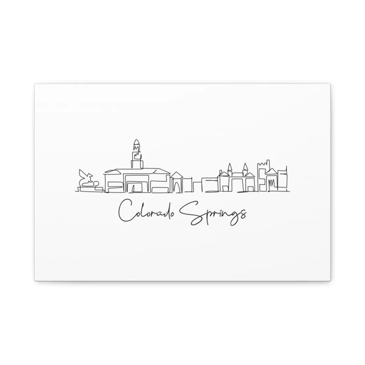 Colorado Springs Skyline Canvas Print