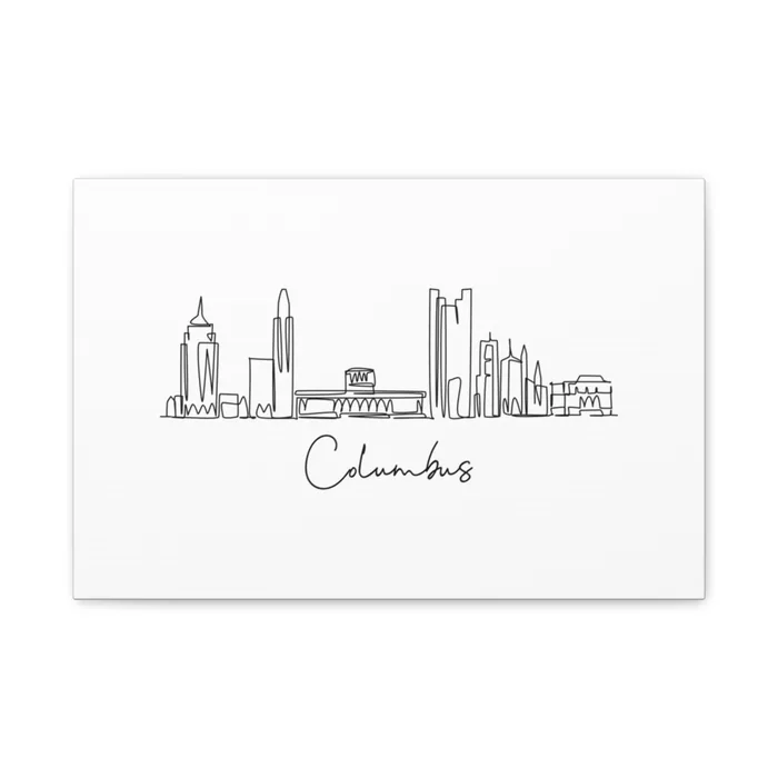 Columbus Skyline Canvas Print