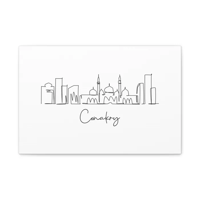 Conakry Skyline Canvas Print