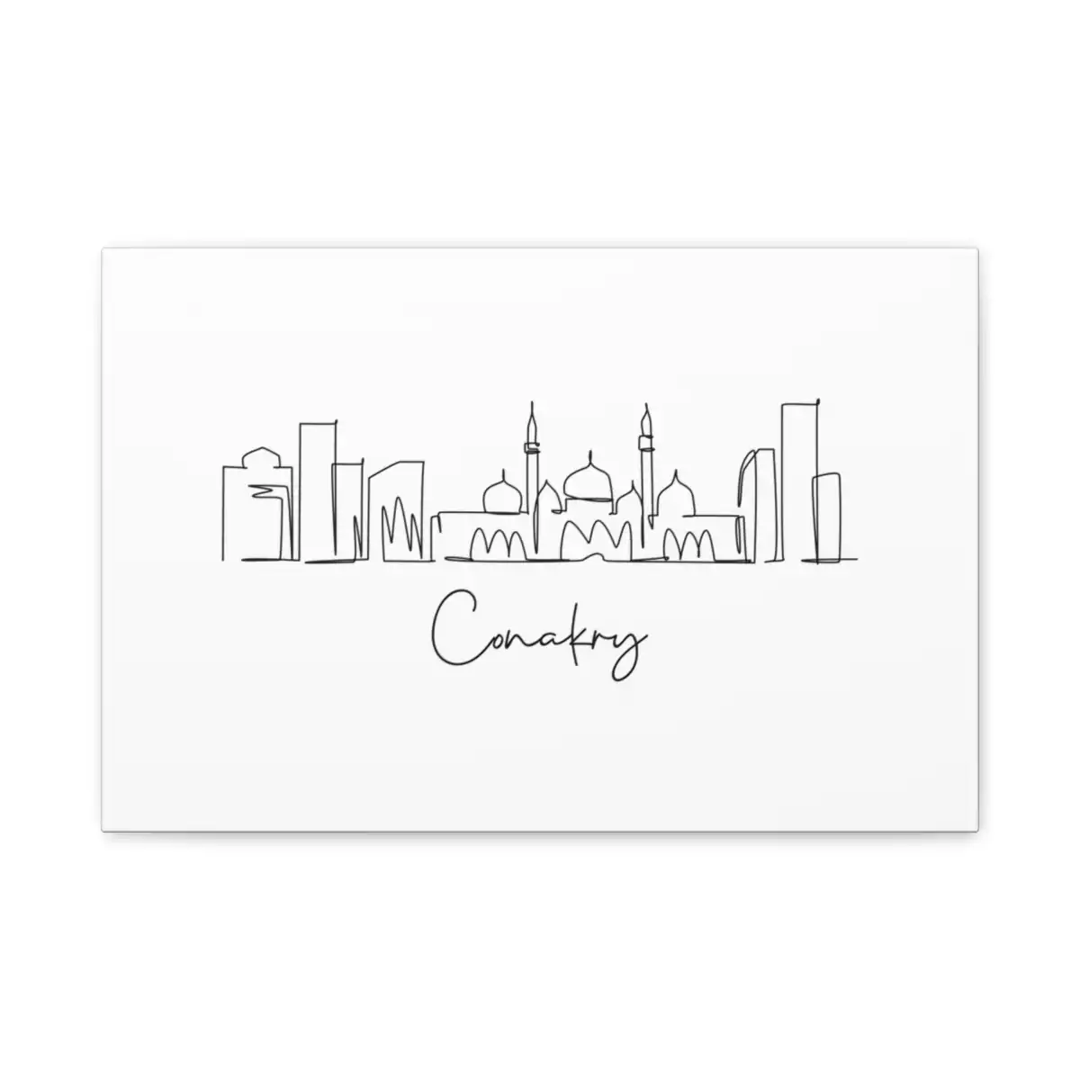 Conakry Skyline Canvas Print