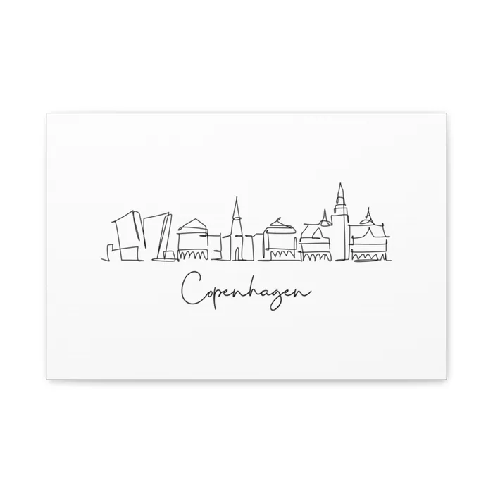 Copenhagen Skyline Canvas Print