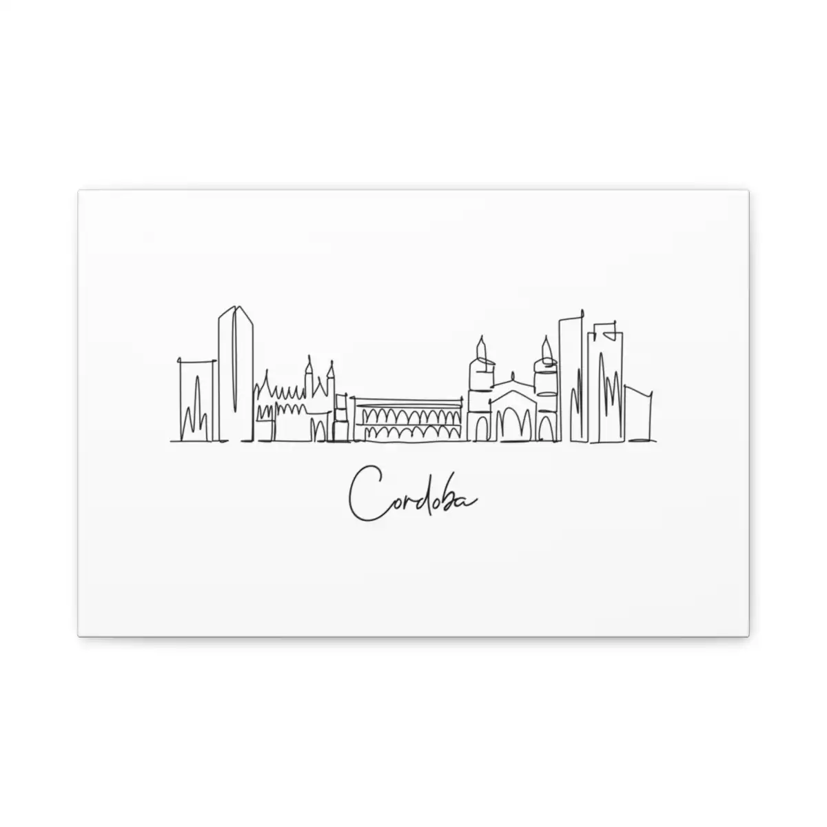 Cordoba Skyline Canvas Print