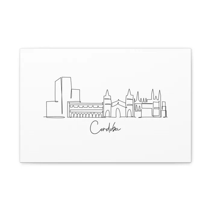 Cordoba Skyline Canvas Print