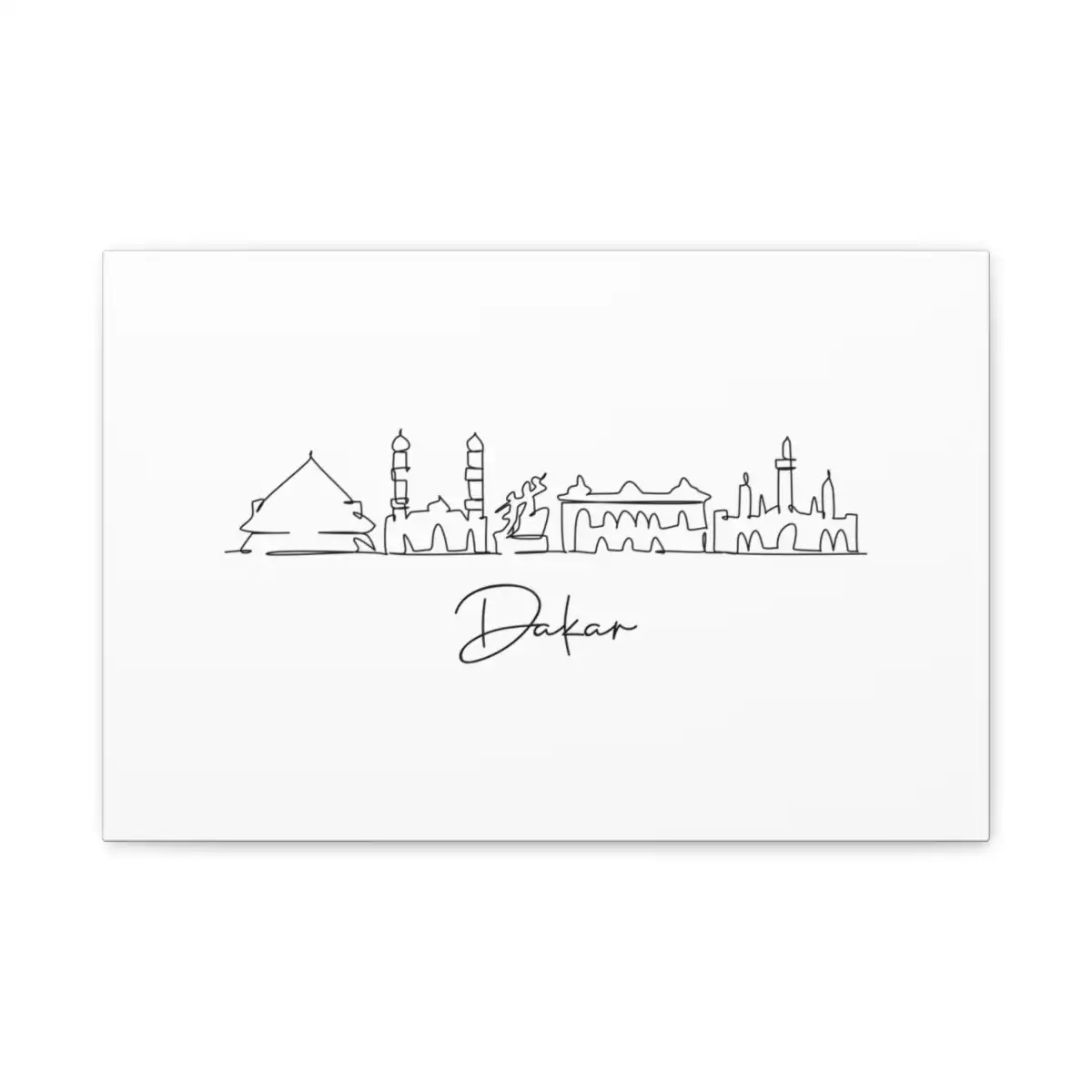 Dakar Skyline Canvas Print