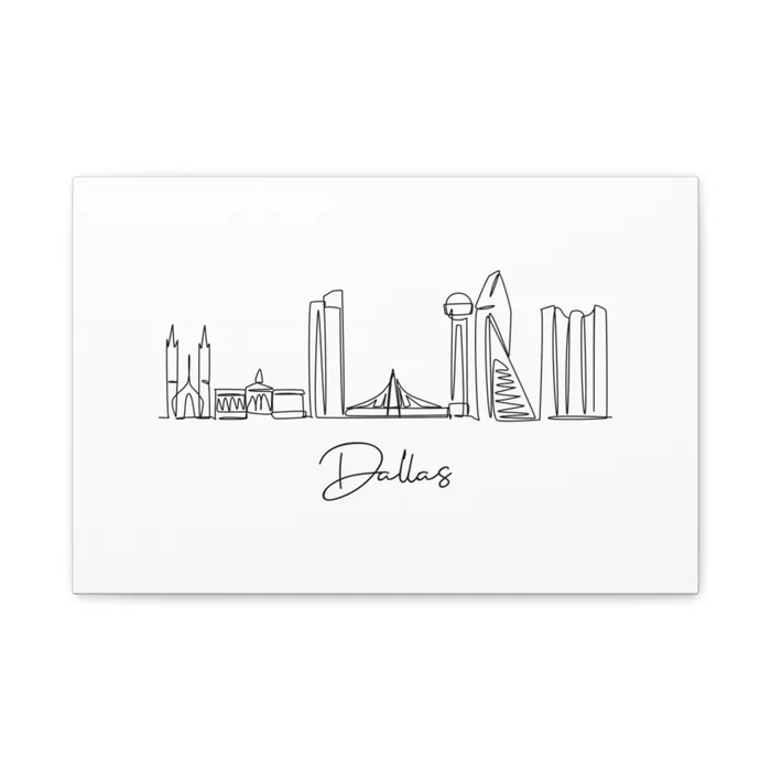 Dallas Skyline Canvas Print