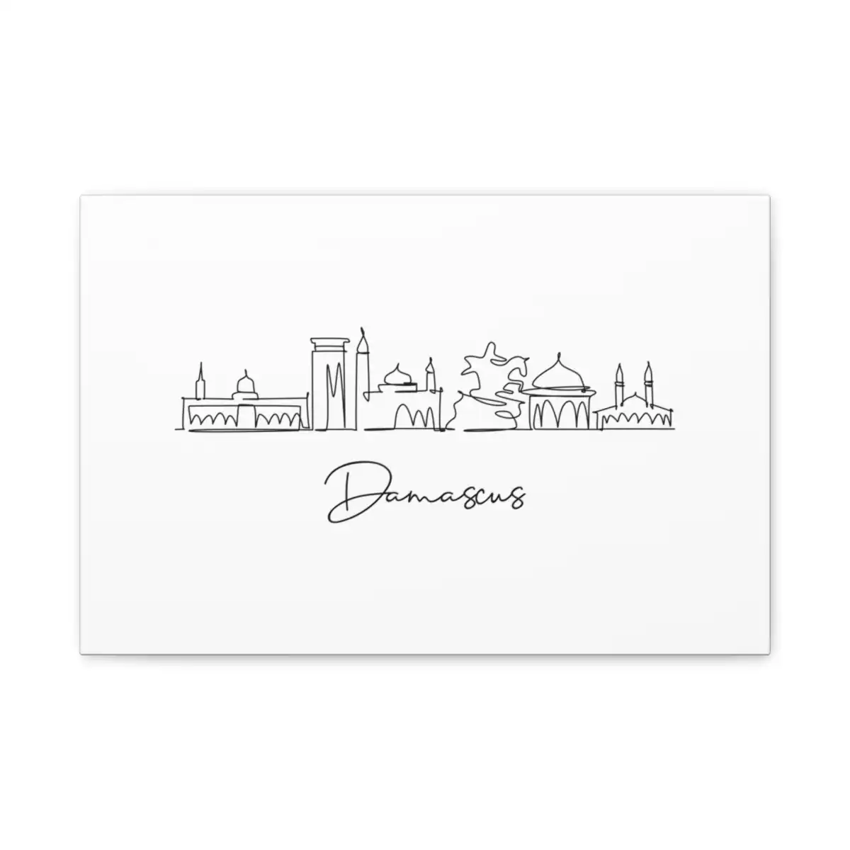 Damascus Skyline Canvas Print
